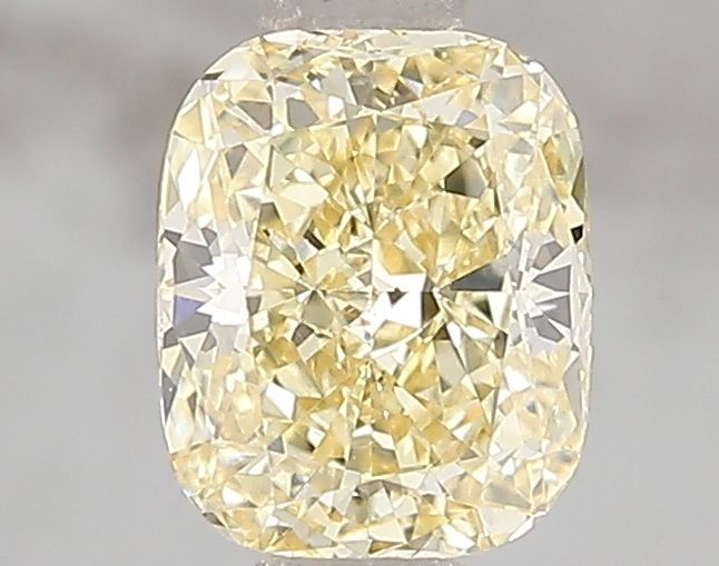 Lab-Grown Cushion Diamond - 1.01 Carats, Fancy Intense Yellow Color, VS1 Clarity - Certified by IGI - Report Number: LG671493187