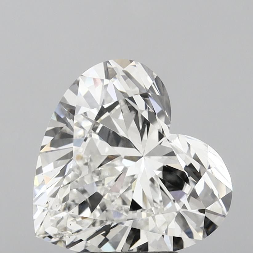 Lab-Grown Heart Diamond - 4.06 Carats, E Color, VS2 Clarity - Certified by IGI - Report Number: LG638432609