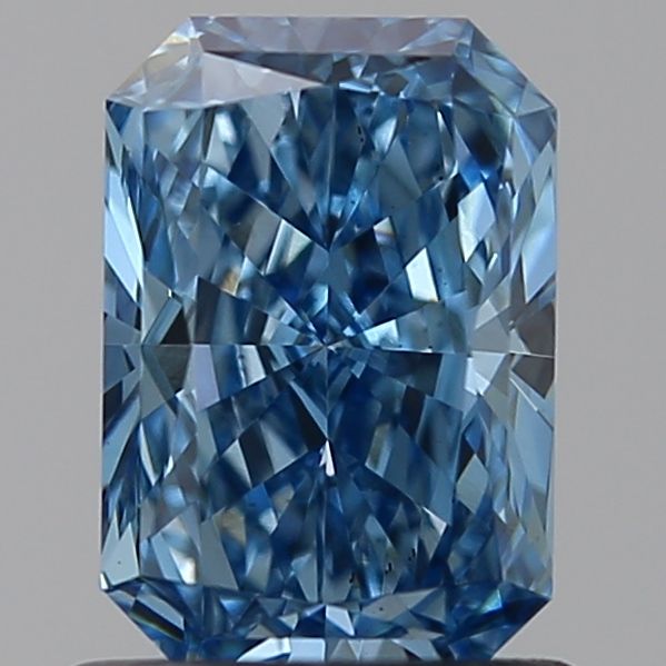 Lab-Grown Radiant Diamond - 1.01 Carats, Fancy Vivid Blue Color, VS2 Clarity - Certified by IGI - Report Number: LG635490526