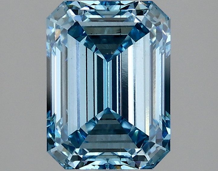 Lab-Grown Emerald Diamond - 2.06 Carats, Fancy Intense Blue Color, VS2 Clarity - Certified by IGI - Report Number: LG634426810