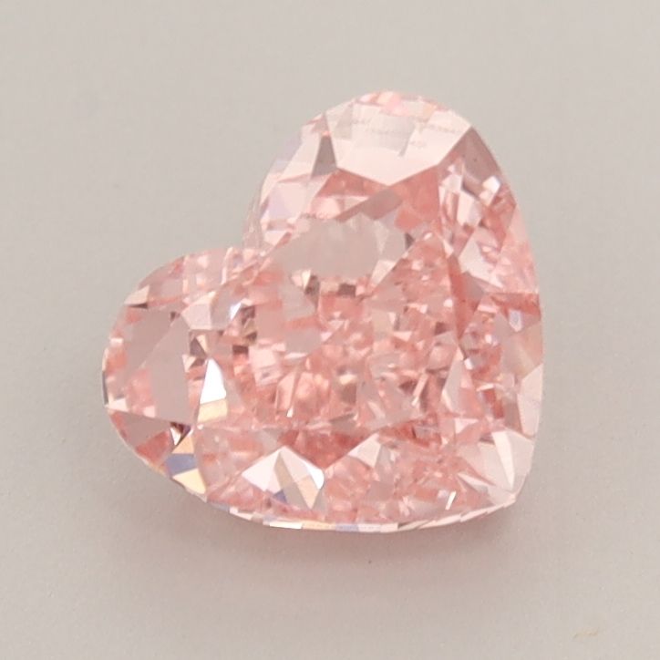 Lab-Grown Heart Diamond - 1.5 Carats, Fancy Vivid Pink Color, VS1 Clarity - Certified by IGI - Report Number: LG639400057