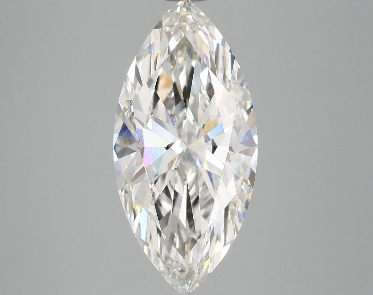 Lab-Grown Marquise Diamond - 2.97 Carats, F Color, VS1 Clarity - Certified by IGI - Report Number: LG680590698