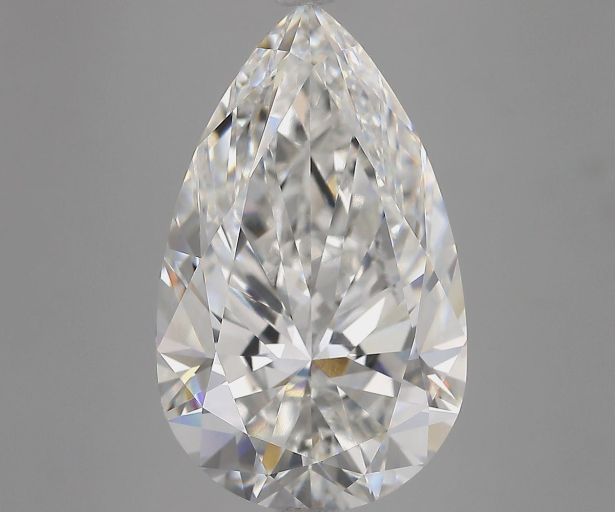 Lab-Grown Pear Diamond - 8.04 Carats, F Color, VVS2 Clarity - Certified by IGI - Report Number: LG706549343