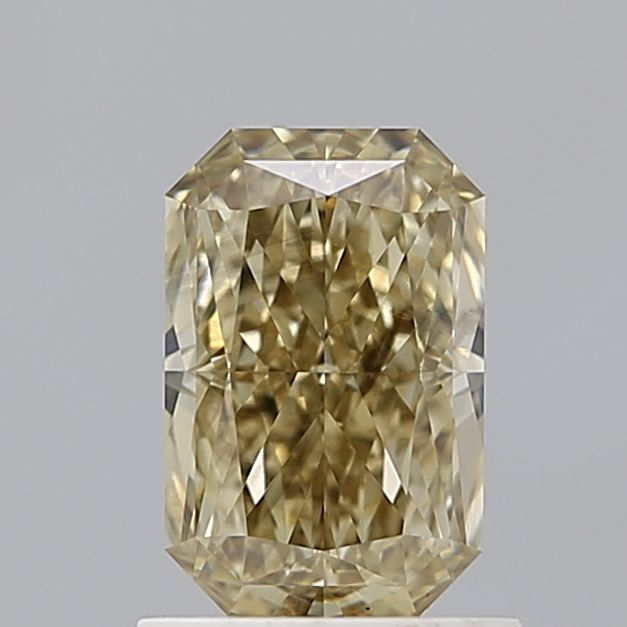 Lab-Grown Radiant Diamond - 1.15 Carats, Fancy Intense Gray Yellow Color, VS1 Clarity - Certified by IGI - Report Number: LG671405644