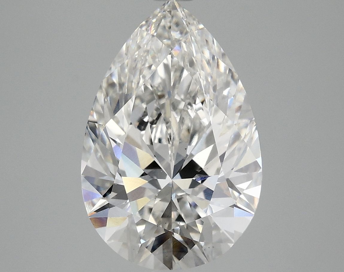Lab-Grown Pear Diamond - 4.02 Carats, F Color, VS2 Clarity - Certified by IGI - Report Number: LG705512509