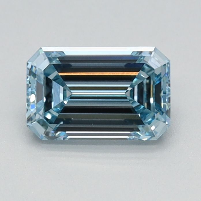 Lab-Grown Emerald Diamond - 0.71 Carats, Fancy Intense Blue Color, VS1 Clarity - Certified by IGI - Report Number: LG626424585