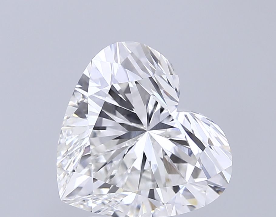 Lab-Grown Heart Diamond - 4.06 Carats, F Color, VVS2 Clarity - Certified by IGI - Report Number: LG712565660