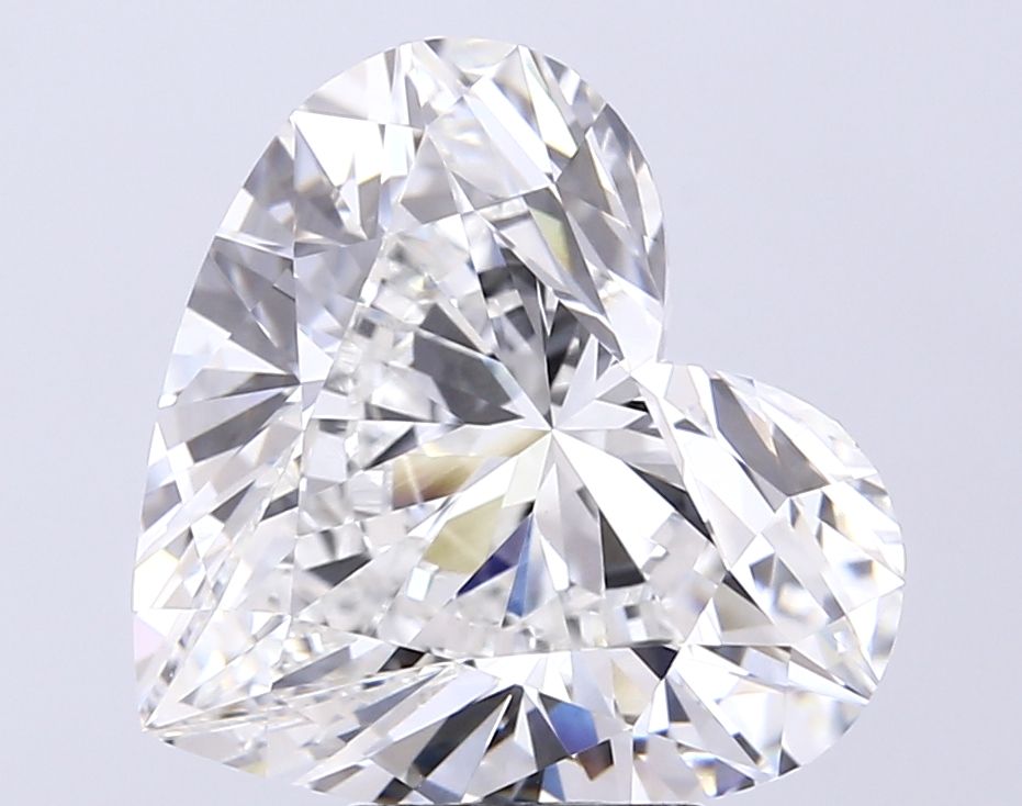 Lab-Grown Heart Diamond - 7.03 Carats, F Color, VVS2 Clarity - Certified by IGI - Report Number: LG715592500