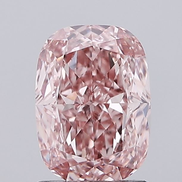 Lab-Grown Cushion Diamond - 1.54 Carats, Fancy Intense Pink Color, VVS2 Clarity - Certified by IGI - Report Number: LG670430273