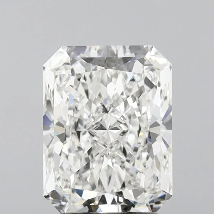 Lab Grown Radiant Attier 14K White Gold (Size: 6.5) (2.74 CTW)