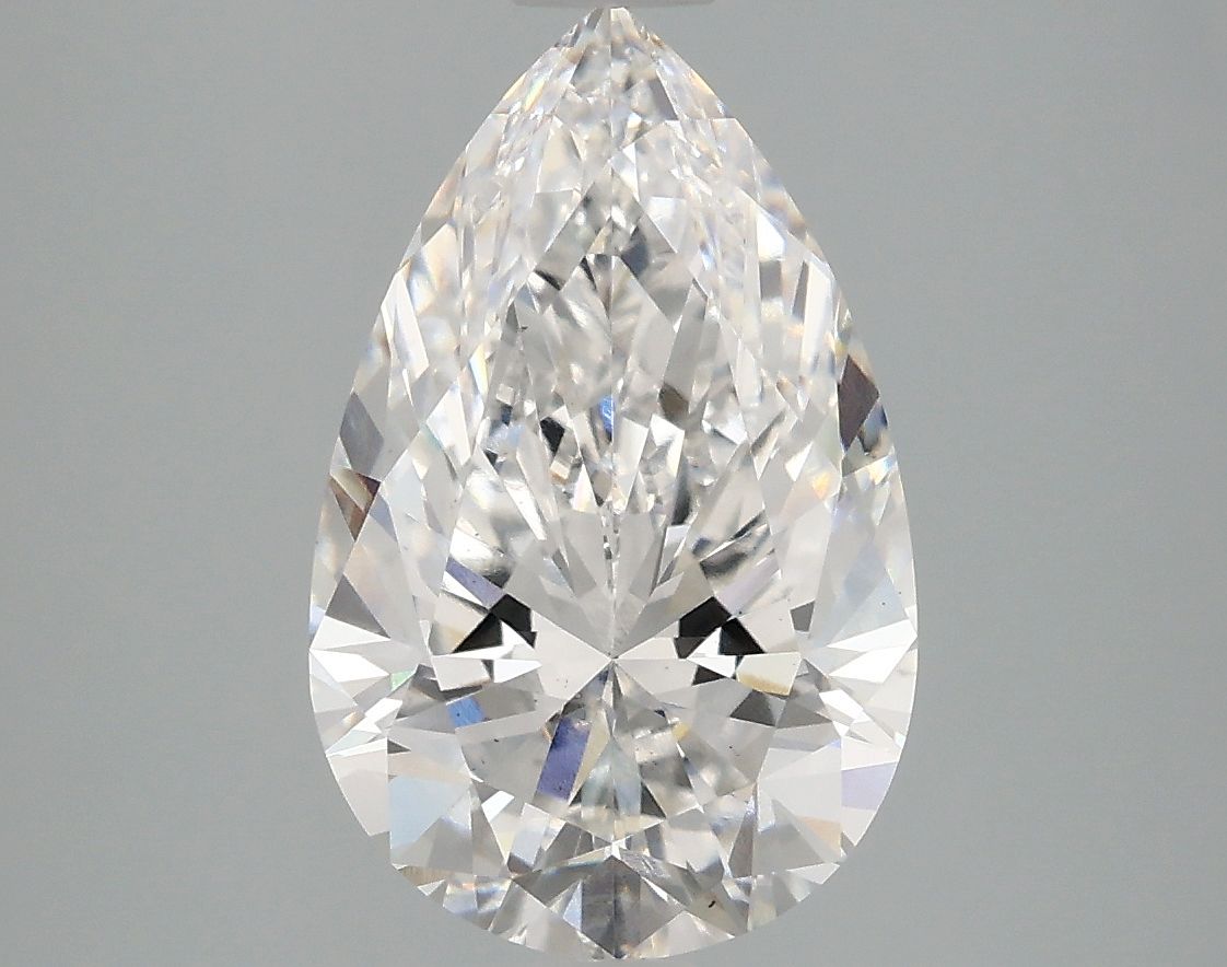Lab-Grown Pear Diamond - 2.96 Carats, F Color, VS2 Clarity - Certified by IGI - Report Number: LG680540628