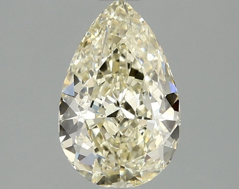 Lab-Grown Pear Diamond - 1.59 Carats, Fancy Yellow Color, VVS2 Clarity - Certified by IGI - Report Number: LG692503861
