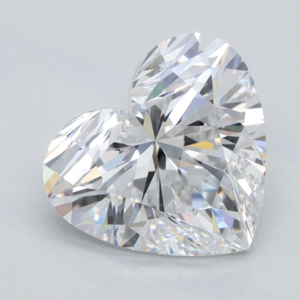 Lab-Grown Heart Diamond - 1.48 Carats, D Color, VVS2 Clarity - Certified by IGI - Report Number: LG560245194