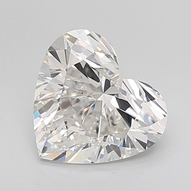 Lab-Grown Heart Diamond - 3.08 Carats, F Color, VVS2 Clarity - Certified by IGI - Report Number: LG655427287