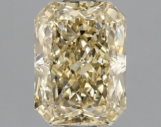 Lab-Grown Radiant Diamond - 1.53 Carats, Fancy Yellow Color, VVS2 Clarity - Certified by IGI - Report Number: LG663405806