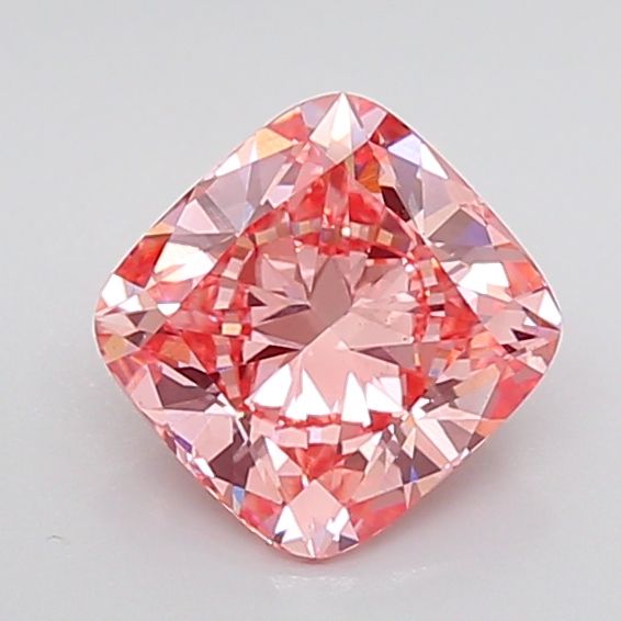 Lab-Grown Cushion Diamond - 2.52 Carats, Fancy Vivid Pink Color, VS1 Clarity - Certified by IGI - Report Number: LG651454163
