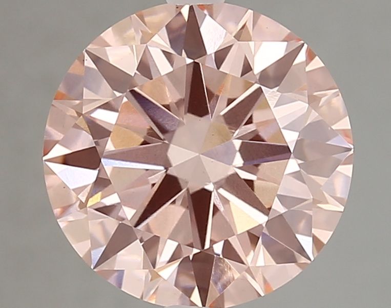 Lab-Grown Round Diamond - 4.02 Carats, Fancy Vivid Pink Color, VS1 Clarity - Certified by IGI - Report Number: LG689537419