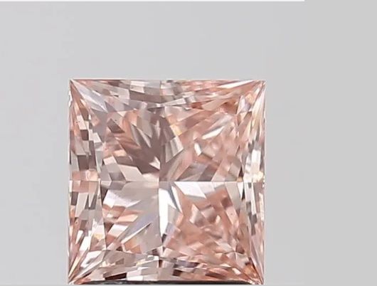 Lab-Grown Princess Diamond - 1.9 Carats, Fancy Intense Pink Color, VS2 Clarity - Certified by IGI - Report Number: LG602398888