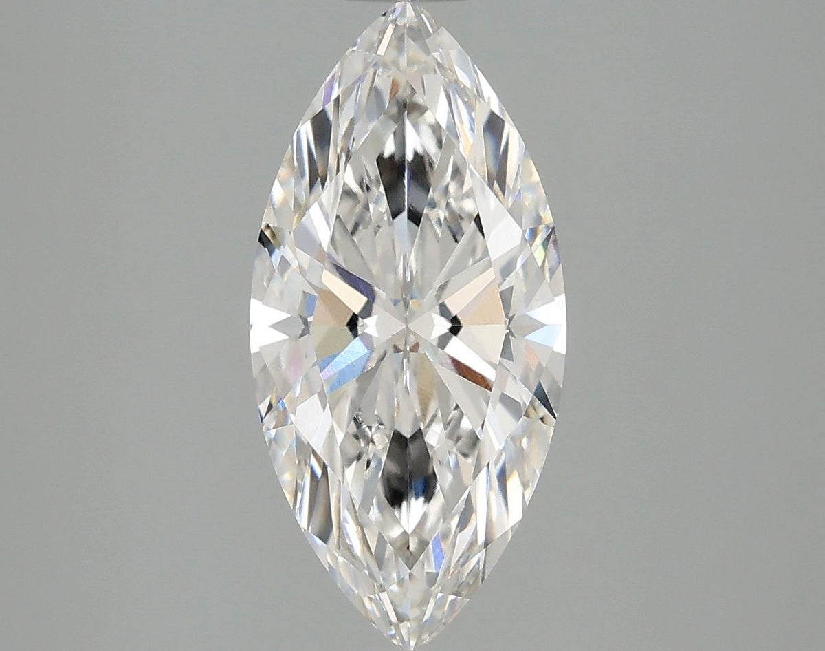 Lab-Grown Marquise Diamond - 2.58 Carats, F Color, VS1 Clarity - Certified by IGI - Report Number: LG670442873