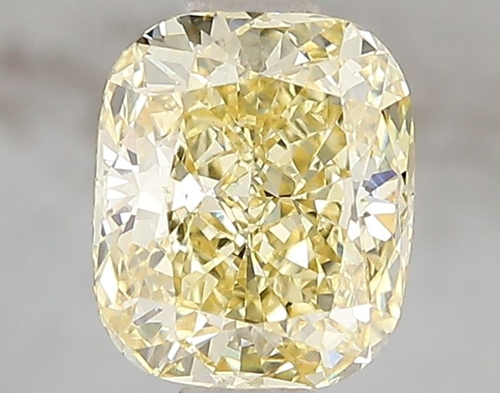 Lab-Grown Cushion Diamond - 1.5 Carats, Fancy Intense Yellow Color, VS1 Clarity - Certified by IGI - Report Number: LG671493285