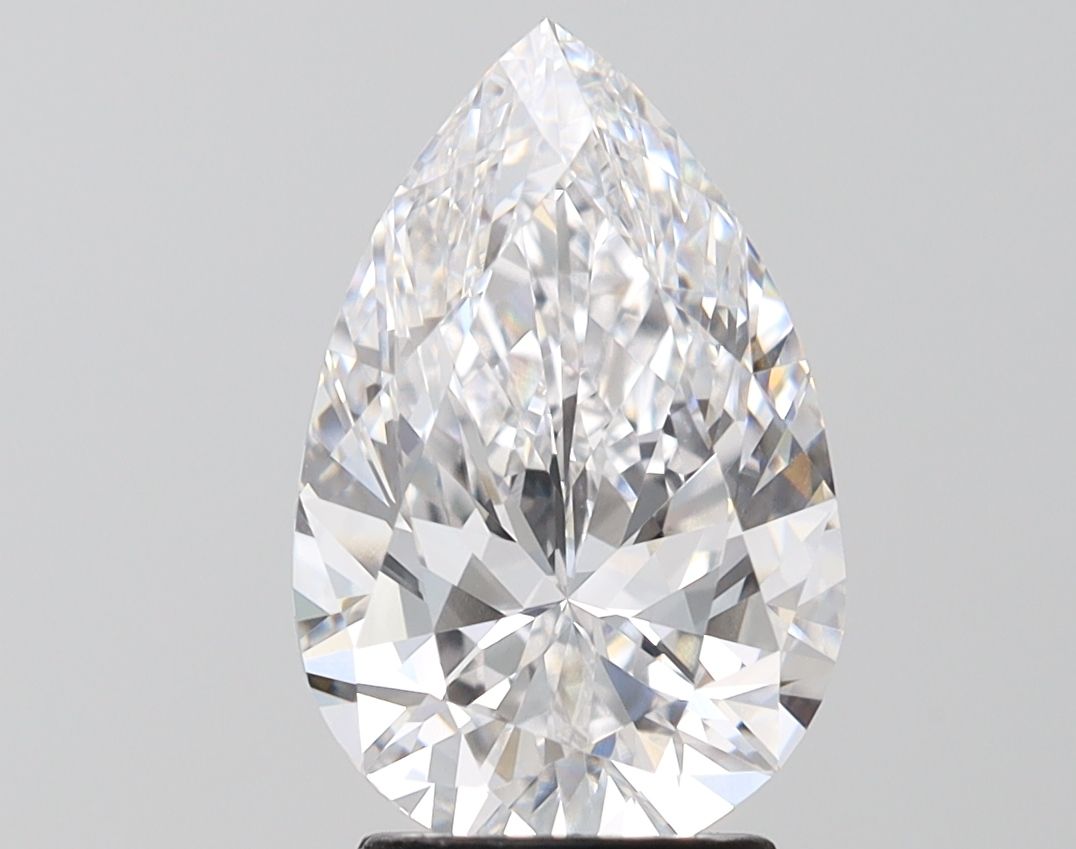 Lab-Grown Pear Diamond - 3.03 Carats, E Color, VVS2 Clarity - Certified by IGI - Report Number: LG649434240
