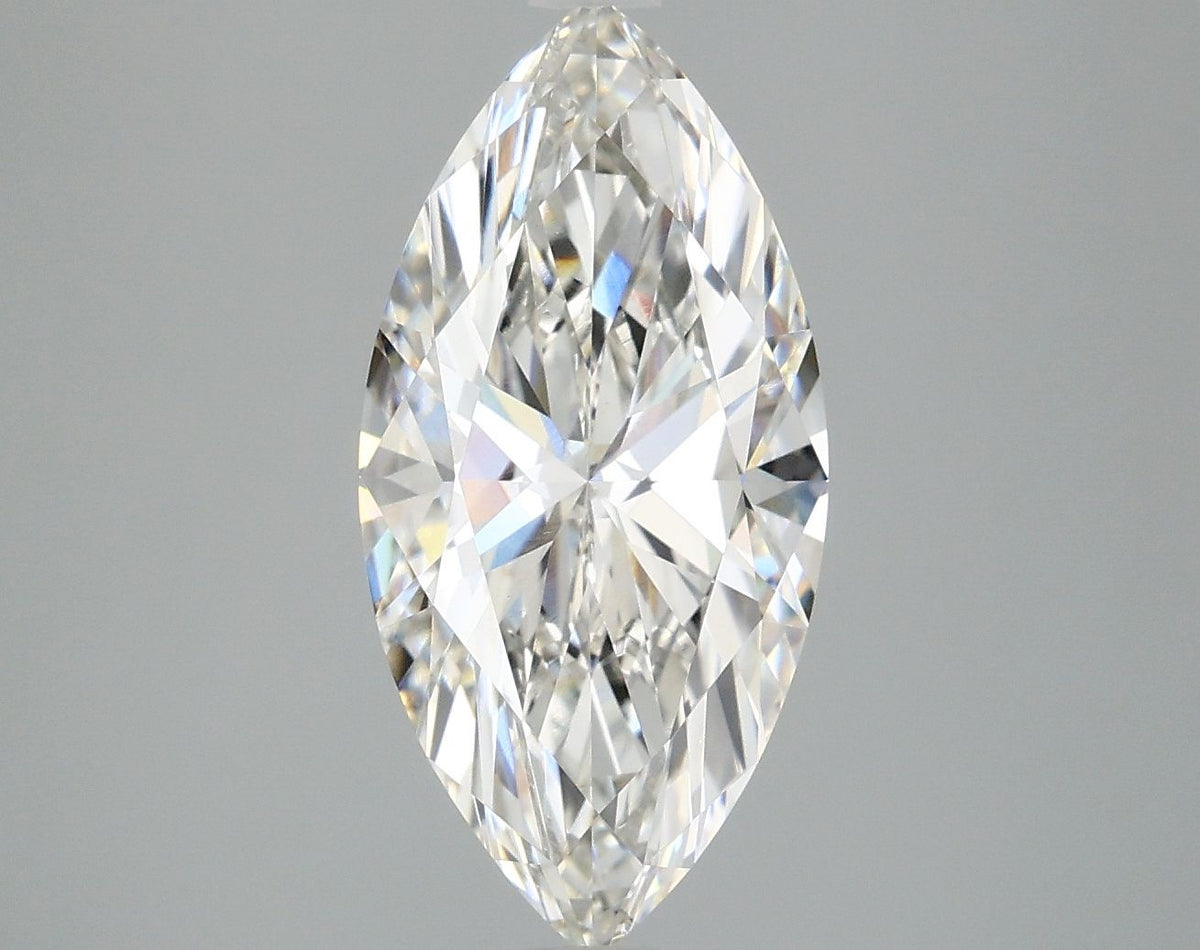 Lab-Grown Marquise Diamond - 2.98 Carats, F Color, VVS2 Clarity - Certified by IGI - Report Number: LG671424307