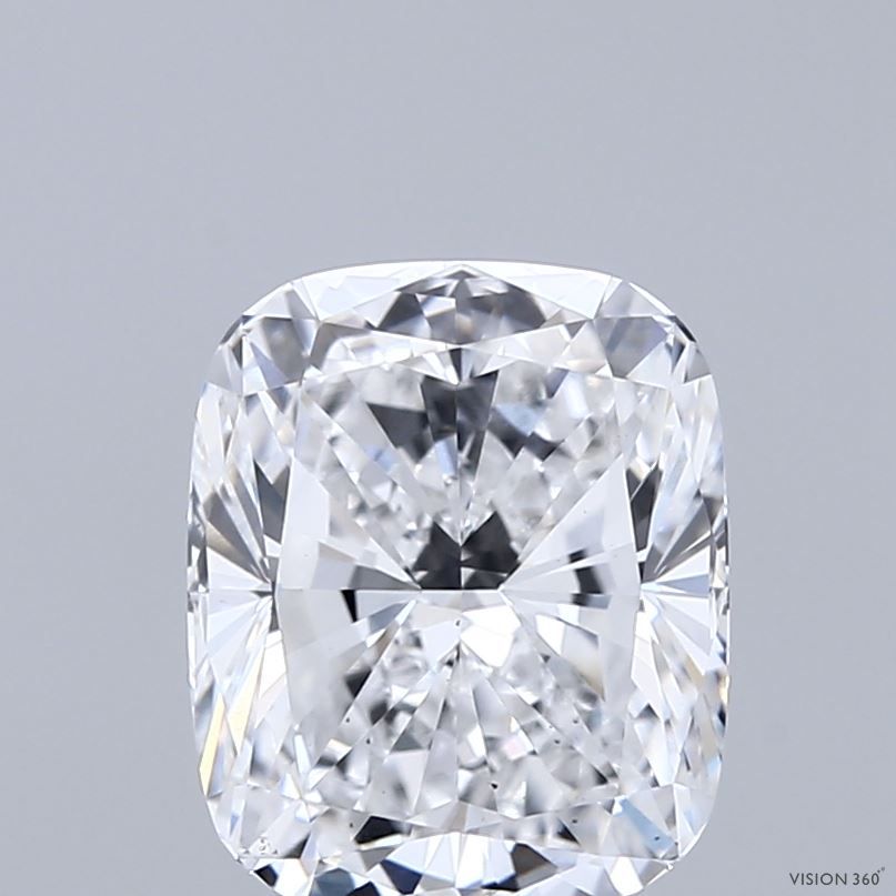 Lab-Grown Cushion Diamond - 3.02 Carats, D Color, VS2 Clarity - Certified by IGI - Report Number: LG689505295