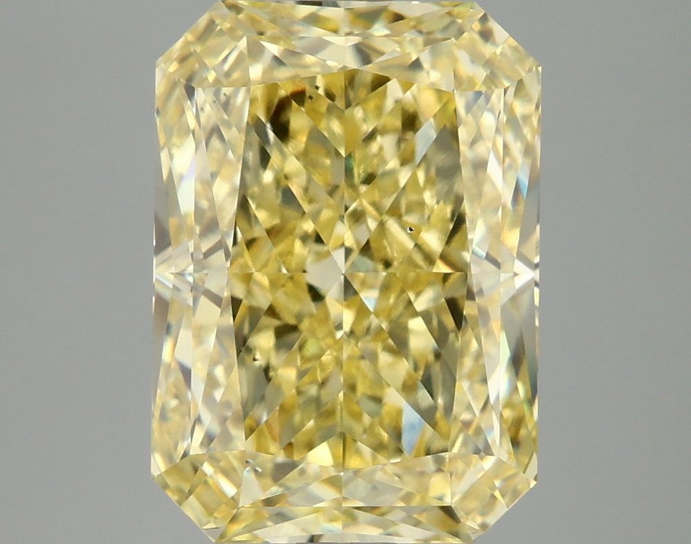 Lab-Grown Radiant Diamond - 5.01 Carats, Fancy Intense Yellow Color, VS2 Clarity - Certified by IGI - Report Number: LG681558799