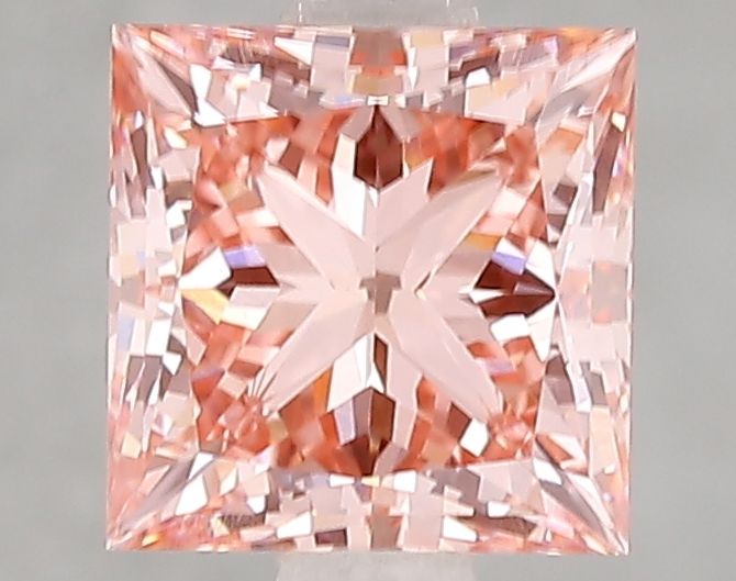Lab-Grown Princess Diamond - 2.09 Carats, Fancy Vivid Pink Color, VVS2 Clarity - Certified by IGI - Report Number: LG656482019