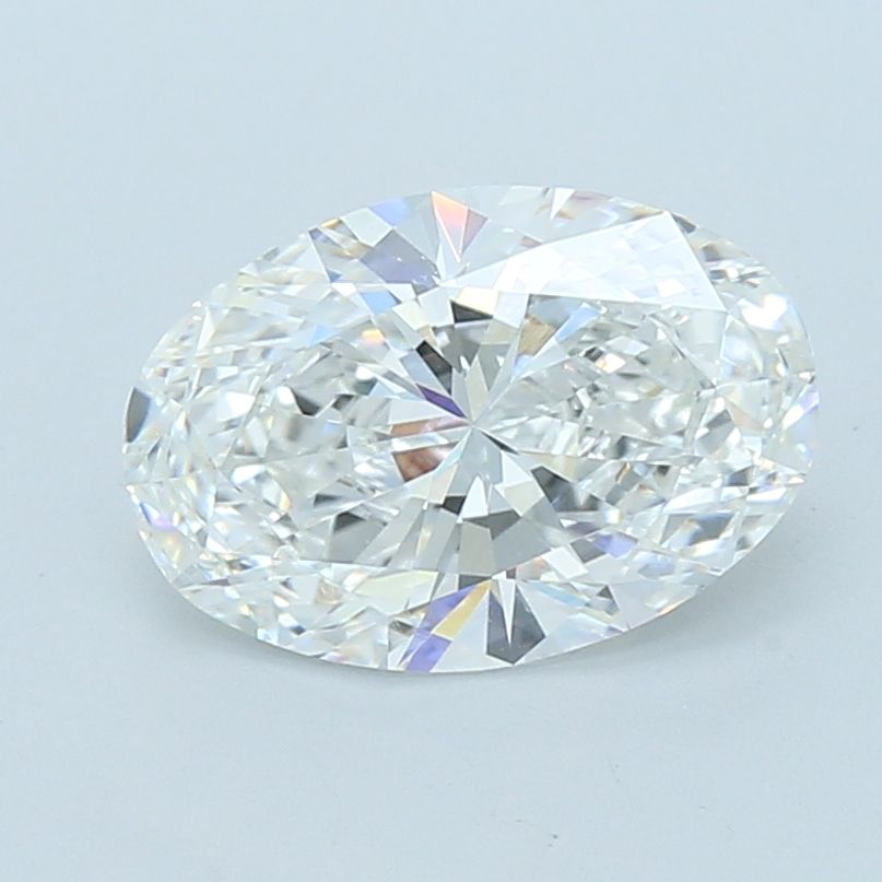 Lab-Grown Oval Diamond - 3.05 Carats, F Color, VVS2 Clarity - Certified by IGI - Report Number: LG717578320