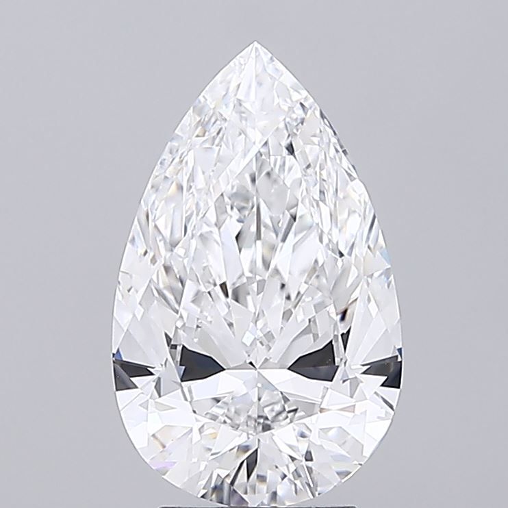 Lab-Grown Pear Diamond - 3.5 Carats, E Color, VVS2 Clarity - Certified by IGI - Report Number: LG685585726