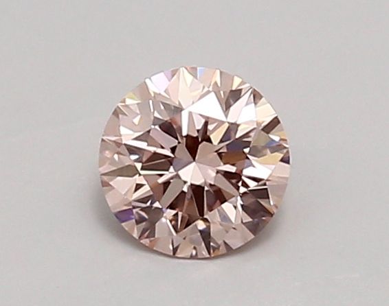 Lab-Grown Round Diamond - 0.62 Carats, Fancy Intense Pink Color, VVS2 Clarity - Certified by IGI - Report Number: LG607316195