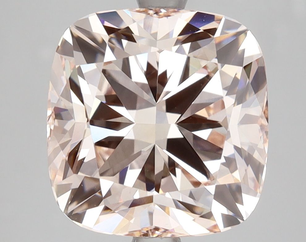 Lab-Grown Cushion Diamond - 5.24 Carats, Fancy Pink Color, VVS2 Clarity - Certified by IGI - Report Number: LG625497730