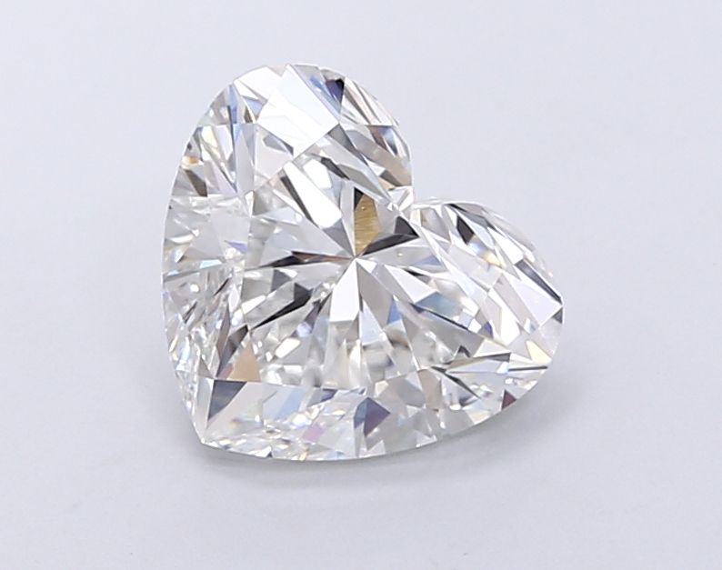 Lab-Grown Heart Diamond - 3.52 Carats, F Color, VVS2 Clarity - Certified by IGI - Report Number: LG677568379