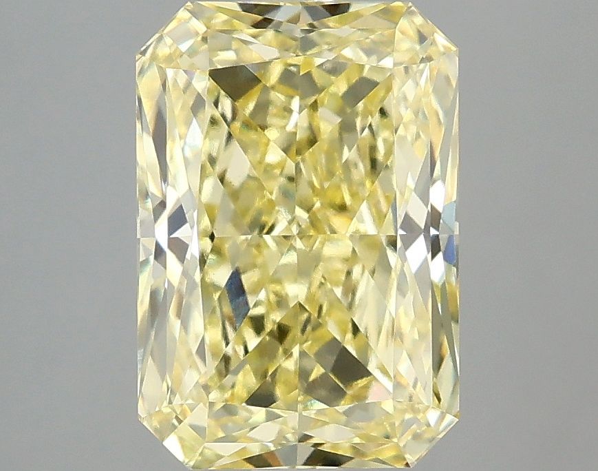 Lab-Grown Radiant Diamond - 3.06 Carats, Fancy Vivid Yellow Color, VVS2 Clarity - Certified by IGI - Report Number: LG683520269