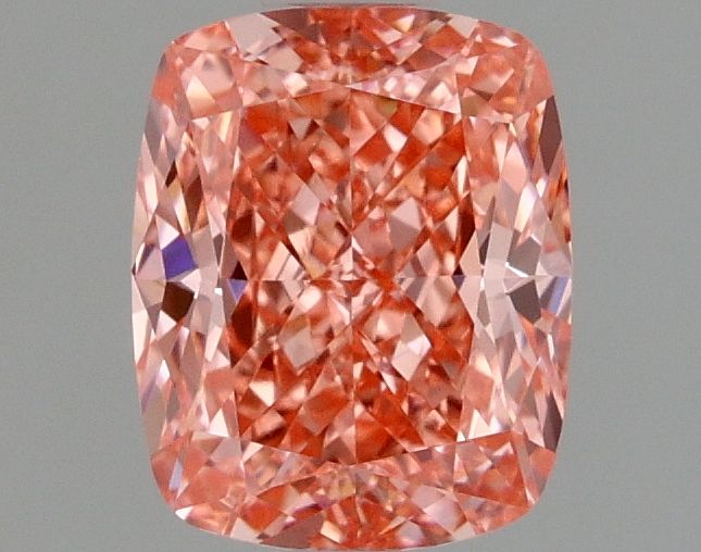 Lab-Grown Cushion Diamond - 1.08 Carats, Fancy Vivid Pink Color, VS1 Clarity - Certified by IGI - Report Number: LG668470166