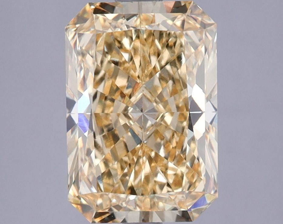 Lab-Grown Radiant Diamond - 2.45 Carats, Fancy Vivid Yellow Color, VVS2 Clarity - Certified by IGI - Report Number: LG624439920