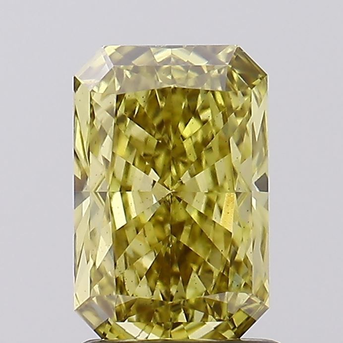 Lab-Grown Radiant Diamond - 1.51 Carats, Fancy Brownish Yellow Color, VS1 Clarity - Certified by IGI - Report Number: LG595380227