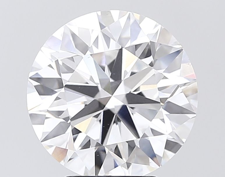 Lab-Grown Round Diamond - 5.02 Carats, F Color, VS2 Clarity - Certified by IGI - Report Number: LG693507356