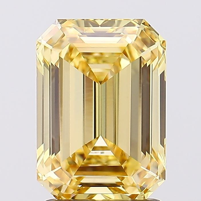 Lab-Grown Emerald Diamond - 2.02 Carats, Fancy Intense Yellow Color, VVS2 Clarity - Certified by IGI - Report Number: LG670477092