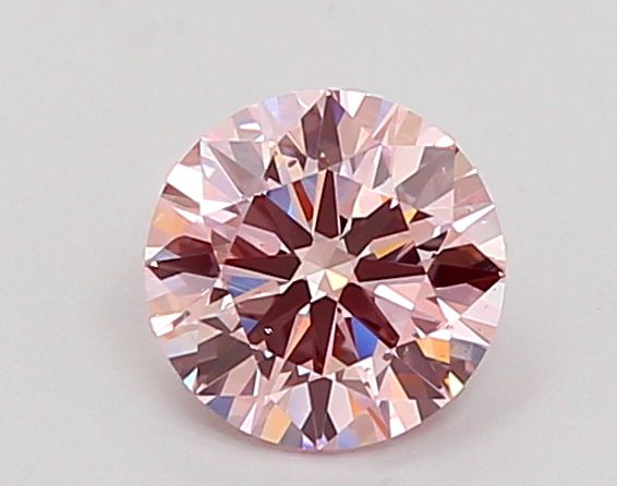 Lab-Grown Round Diamond - 0.9 Carats, Fancy Pink Color, VS2 Clarity - Certified by IGI - Report Number: LG669468994