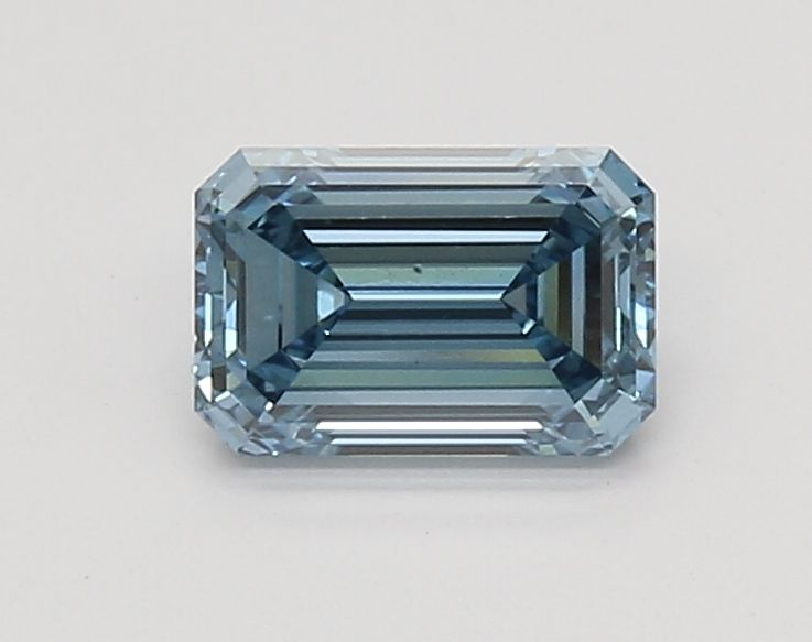 Lab-Grown Emerald Diamond - 1.04 Carats, Fancy Vivid Blue Color, VVS2 Clarity - Certified by IGI - Report Number: LG566313592