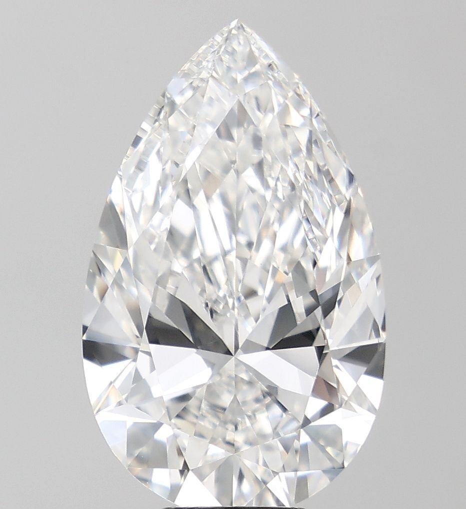 Lab-Grown Pear Diamond - 8.09 Carats, F Color, VVS2 Clarity - Certified by IGI - Report Number: LG704574838