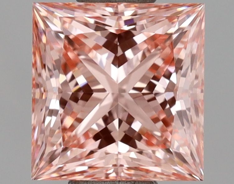 Lab-Grown Princess Diamond - 1.26 Carats, Fancy Vivid Pink Color, VVS2 Clarity - Certified by IGI - Report Number: LG685535328