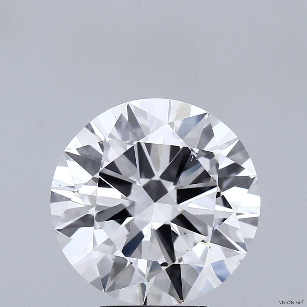 Lab-Grown Round Diamond - 5.05 Carats, F Color, VS2 Clarity - Certified by IGI - Report Number: LG687521136