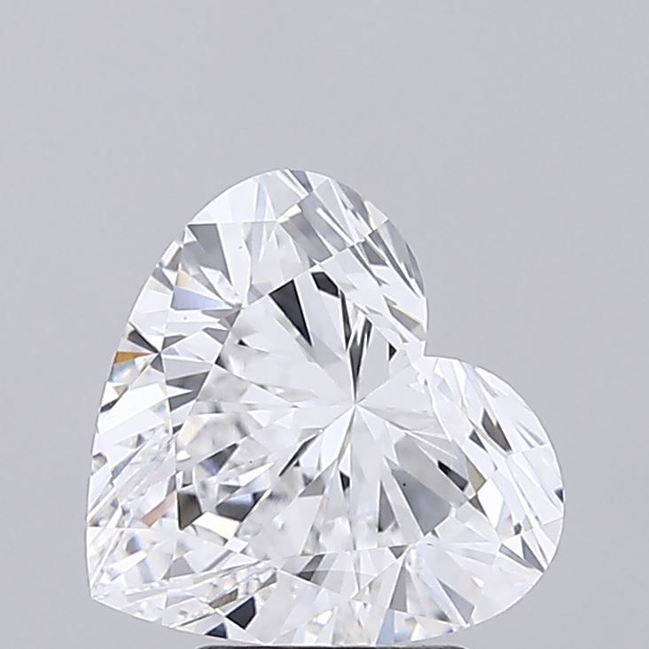 Lab-Grown Heart Diamond - 3.53 Carats, D Color, VS1 Clarity - Certified by IGI - Report Number: LG692540618
