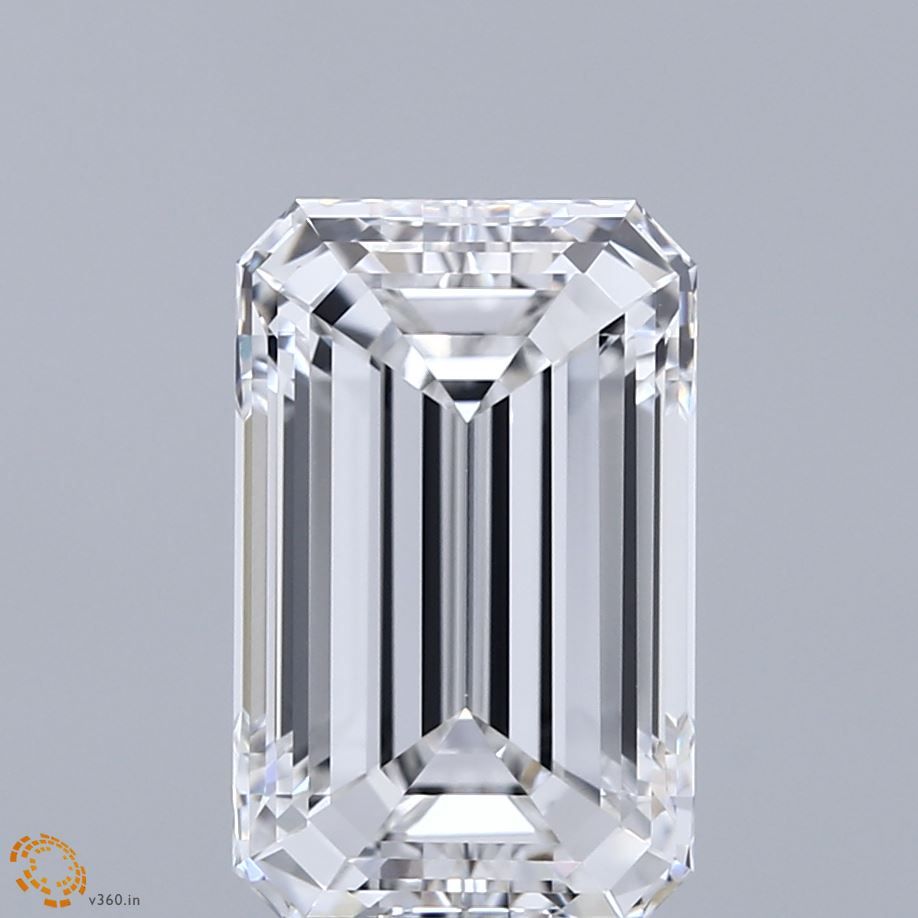 Lab-Grown Emerald Diamond - 4.06 Carats, F Color, VVS2 Clarity - Certified by IGI - Report Number: LG671489995