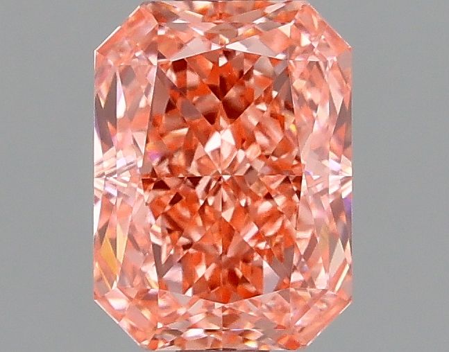 Lab-Grown Radiant Diamond - 1.53 Carats, Fancy Vivid Pink Color, VVS2 Clarity - Certified by IGI - Report Number: LG665421507