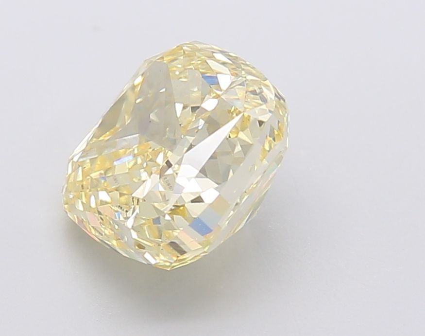 Lab-Grown Cushion Diamond - 3.03 Carats, Fancy Intense Yellow Color, VS1 Clarity - Certified by IGI - Report Number: LG602390117