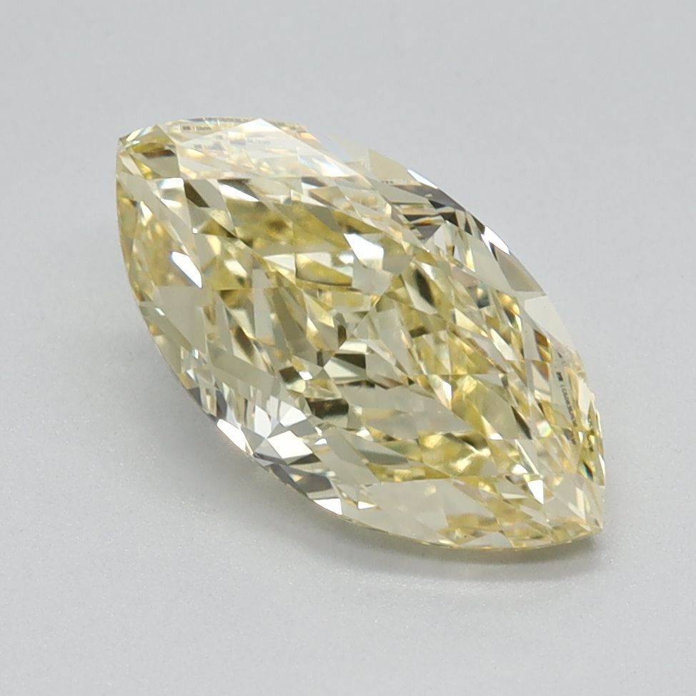 Lab-Grown Marquise Diamond - 1.5 Carats, Fancy Intense Yellow Color, VS1 Clarity - Certified by IGI - Report Number: LG608362698